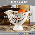 Food grade delicate white ceramic antique fruit bowl